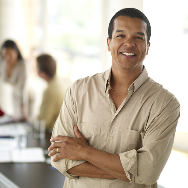 Smiling Office Worker